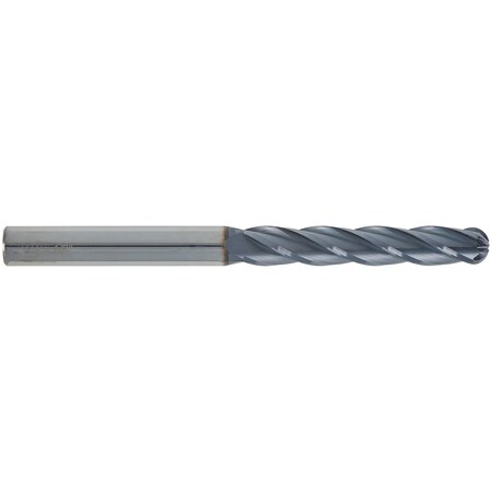 Cgs Tool 4 Flute Xl Length Ball End Mill 1"Dia 3"Loc 6"Oal W/Altin 842-1000-ALTiN